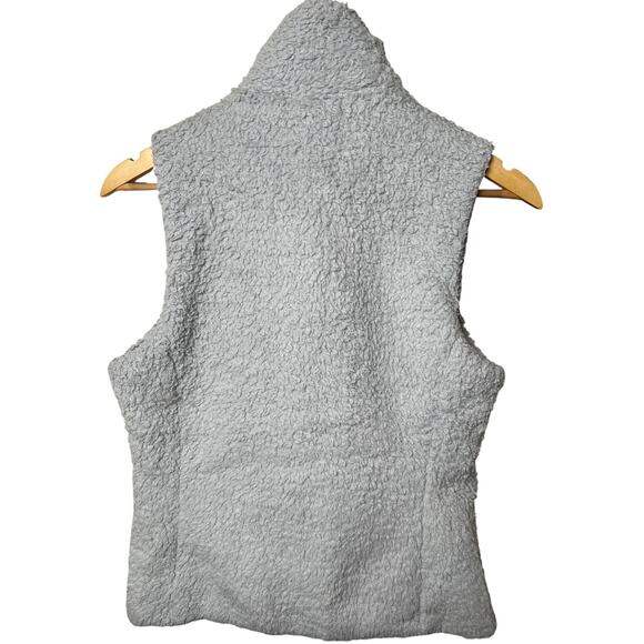 Patagonia Vest Los Gatos Fleece Furry Sleeveless Full Zip Gray Womens Medium - Picture 2 of 5